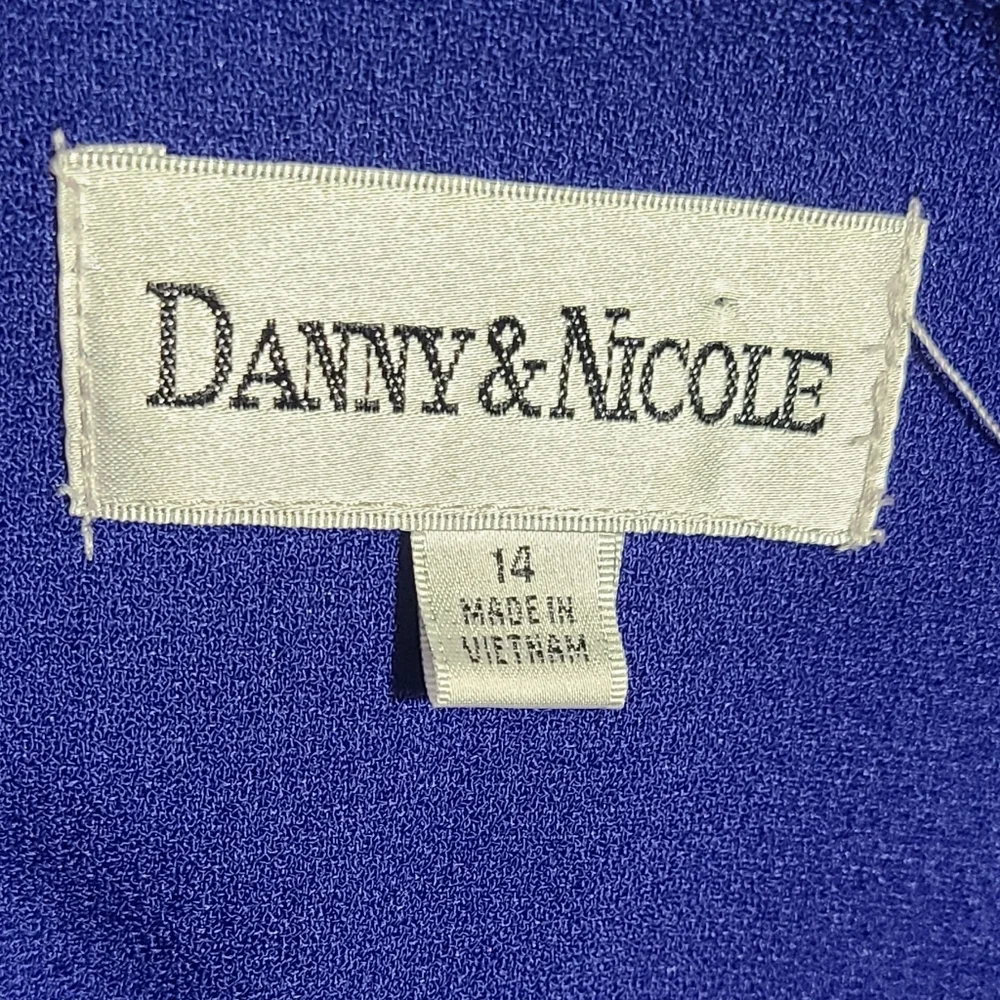 Danny & Nicole Royal Blue and Black Pantsuit Plus Size 14 - Picture 10 of 10